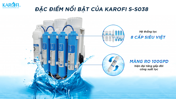 Tác dụng máy lọc nước Karofi S038